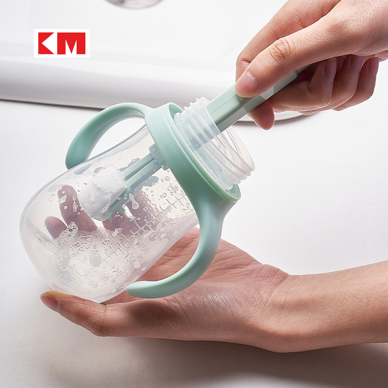 KM 1299 纳米海绵刷带手柄浴室水龙头边缘缝隙刷可拆可换清洁棉刷